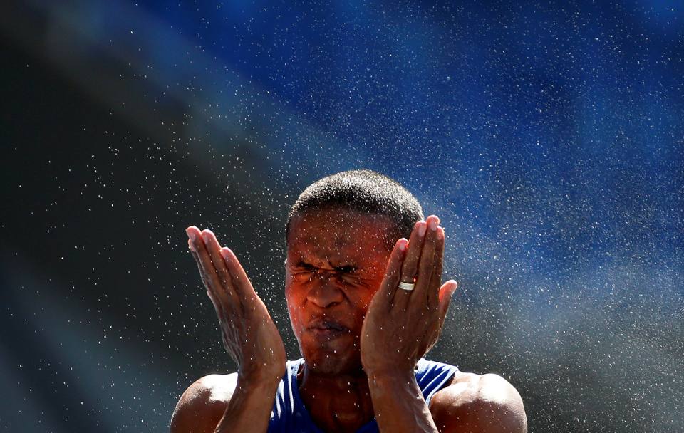 Il brasiliano Lutimar Paes a Rio de Janeiro nella finale degli 800 metri. (Reuters)